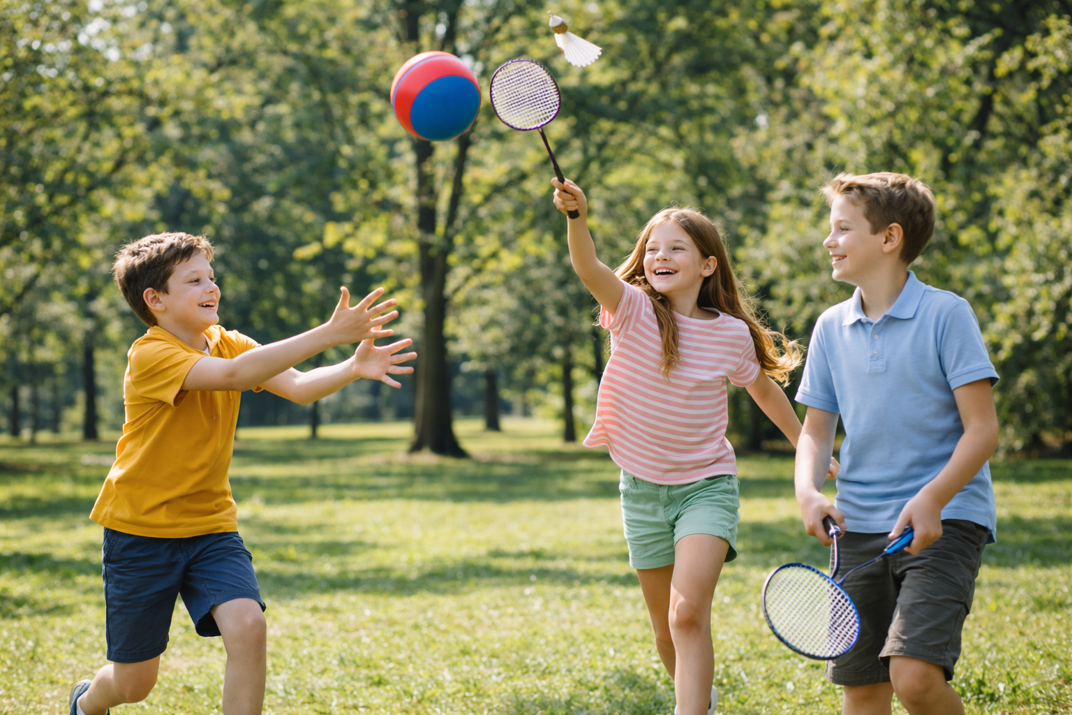 Діти працюють з ноутбуком та VR на IT-занятті
